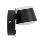 GLOBOSTAR® REGENCY 61373 Μοντέρνο Φωτιστικό Τοίχου - Απλίκα Ξενοδοχείου Reading Light με Φορτιστή USB 3A LED 8W 920lm 120° AC 220-240V IP20 Φυσικό Λευκό 4500K - Bridgelux SMD Chip & TÜV SÜD Driver - Μαύρο Ματ - Μ12 x Π12 x Υ13cm - 3 Χρόνια Εγγύηση - Image 5