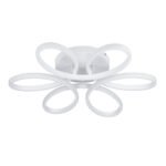 GLOBOSTAR® MARGARET 61401 Μοντέρνο Φωτιστικό Οροφής LED 54W 6210lm 360° AC 220-240V IP20 Ρυθμιζόμενο Λευκό CCT με Χειριστήριο από 2700K έως 6000K Dimmable - Lumileds SMD Chip - Λευκό Ματ - Μ57 x Π57 x Υ12cm - 3 Χρόνια Εγγύηση - Image 3