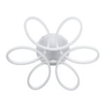 GLOBOSTAR® MARGARET 61401 Μοντέρνο Φωτιστικό Οροφής LED 54W 6210lm 360° AC 220-240V IP20 Ρυθμιζόμενο Λευκό CCT με Χειριστήριο από 2700K έως 6000K Dimmable - Lumileds SMD Chip - Λευκό Ματ - Μ57 x Π57 x Υ12cm - 3 Χρόνια Εγγύηση - Image 4