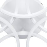 GLOBOSTAR® MARGARET 61401 Μοντέρνο Φωτιστικό Οροφής LED 54W 6210lm 360° AC 220-240V IP20 Ρυθμιζόμενο Λευκό CCT με Χειριστήριο από 2700K έως 6000K Dimmable - Lumileds SMD Chip - Λευκό Ματ - Μ57 x Π57 x Υ12cm - 3 Χρόνια Εγγύηση - Image 6