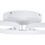 GLOBOSTAR® MARGARET 61401 Μοντέρνο Φωτιστικό Οροφής LED 54W 6210lm 360° AC 220-240V IP20 Ρυθμιζόμενο Λευκό CCT με Χειριστήριο από 2700K έως 6000K Dimmable - Lumileds SMD Chip - Λευκό Ματ - Μ57 x Π57 x Υ12cm - 3 Χρόνια Εγγύηση - Image 7