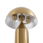 GLOBOSTAR® URANUS-S 61451 Μοντέρνο Επιτραπέζιο Φωτιστικό Πορτατίφ με Ντουί 2 x E27 AC 220-240V IP20 - Χρυσό - Μ25 x Π25 x Υ39cm - Image 7