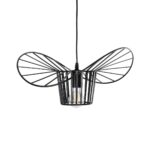 GLOBOSTAR® LUMINOVA 61462 Μοντέρνο Κρεμαστό Φωτιστικό Οροφής με Ντουί 1 x E27 AC 220-240V IP20 - Μαύρο - Μ40 x Π40 x Υ20cm - Image 5