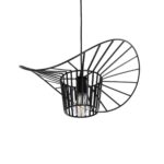 GLOBOSTAR® LUMINOVA 61462 Μοντέρνο Κρεμαστό Φωτιστικό Οροφής με Ντουί 1 x E27 AC 220-240V IP20 - Μαύρο - Μ40 x Π40 x Υ20cm - Image 6