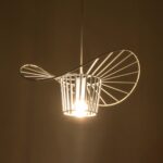 GLOBOSTAR® LUMINOVA 61463 Μοντέρνο Κρεμαστό Φωτιστικό Οροφής με Ντουί 1 x E27 AC 220-240V IP20 - Λευκό - Μ40 x Π40 x Υ20cm - Image 3