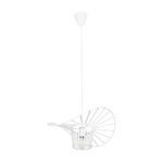 GLOBOSTAR® LUMINOVA 61463 Μοντέρνο Κρεμαστό Φωτιστικό Οροφής με Ντουί 1 x E27 AC 220-240V IP20 - Λευκό - Μ40 x Π40 x Υ20cm - Image 4