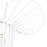 GLOBOSTAR® LUMINOVA 61463 Μοντέρνο Κρεμαστό Φωτιστικό Οροφής με Ντουί 1 x E27 AC 220-240V IP20 - Λευκό - Μ40 x Π40 x Υ20cm - Image 8