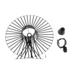 GLOBOSTAR® LUMINOVA 61464 Μοντέρνο Κρεμαστό Φωτιστικό Οροφής με Ντουί 1 x E27 AC 220-240V IP20 - Μαύρο - Μ60 x Π60 x Υ25cm - Image 10