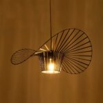 GLOBOSTAR® LUMINOVA 61464 Μοντέρνο Κρεμαστό Φωτιστικό Οροφής με Ντουί 1 x E27 AC 220-240V IP20 - Μαύρο - Μ60 x Π60 x Υ25cm - Image 3