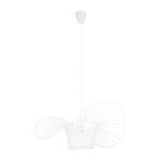 GLOBOSTAR® LUMINOVA 61465 Μοντέρνο Κρεμαστό Φωτιστικό Οροφής με Ντουί 1 x E27 AC 220-240V IP20 - Λευκό - Μ60 x Π60 x Υ25cm - Image 4