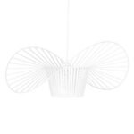 GLOBOSTAR® LUMINOVA 61465 Μοντέρνο Κρεμαστό Φωτιστικό Οροφής με Ντουί 1 x E27 AC 220-240V IP20 - Λευκό - Μ60 x Π60 x Υ25cm - Image 5