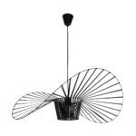 GLOBOSTAR® LUMINOVA 61466 Μοντέρνο Κρεμαστό Φωτιστικό Οροφής με Ντουί 1 x E27 AC 220-240V IP20 - Μαύρο - Μ80 x Π80 x Υ30cm - Image 4