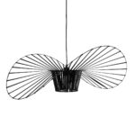 GLOBOSTAR® LUMINOVA 61466 Μοντέρνο Κρεμαστό Φωτιστικό Οροφής με Ντουί 1 x E27 AC 220-240V IP20 - Μαύρο - Μ80 x Π80 x Υ30cm - Image 5