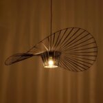 GLOBOSTAR® LUMINOVA 61467 Μοντέρνο Κρεμαστό Φωτιστικό Οροφής με Ντουί 1 x E27 AC 220-240V IP20 - Μαύρο - Μ100 x Π100 x Υ30cm - Image 3