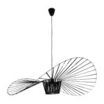 GLOBOSTAR® LUMINOVA 61467 Μοντέρνο Κρεμαστό Φωτιστικό Οροφής με Ντουί 1 x E27 AC 220-240V IP20 - Μαύρο - Μ100 x Π100 x Υ30cm - Image 4