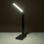 GLOBOSTAR® TEBLA 60481 Μοντέρνο Επιτραπέζιο Φωτιστικό Γραφείου LED 5W 500lm 120° AC 220-240V IP20 Ρυθμιζόμενο Λευκό CCT με Αφή 2700K/4500K/6000K Dimmable - Bridgelux SMD Chip - Μαύρο - Μ11 x Π31 x Υ52cm - 2 Χρόνια Εγγύηση - Image 11