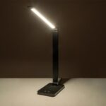 GLOBOSTAR® TEBLA 60481 Μοντέρνο Επιτραπέζιο Φωτιστικό Γραφείου LED 5W 500lm 120° AC 220-240V IP20 Ρυθμιζόμενο Λευκό CCT με Αφή 2700K/4500K/6000K Dimmable - Bridgelux SMD Chip - Μαύρο - Μ11 x Π31 x Υ52cm - 2 Χρόνια Εγγύηση - Image 12