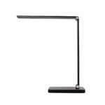 GLOBOSTAR® TEBLA 60481 Μοντέρνο Επιτραπέζιο Φωτιστικό Γραφείου LED 5W 500lm 120° AC 220-240V IP20 Ρυθμιζόμενο Λευκό CCT με Αφή 2700K/4500K/6000K Dimmable - Bridgelux SMD Chip - Μαύρο - Μ11 x Π31 x Υ52cm - 2 Χρόνια Εγγύηση - Image 2