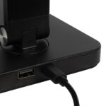 GLOBOSTAR® TEBLA 60481 Μοντέρνο Επιτραπέζιο Φωτιστικό Γραφείου LED 5W 500lm 120° AC 220-240V IP20 Ρυθμιζόμενο Λευκό CCT με Αφή 2700K/4500K/6000K Dimmable - Bridgelux SMD Chip - Μαύρο - Μ11 x Π31 x Υ52cm - 2 Χρόνια Εγγύηση - Image 9