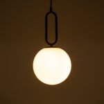 GLOBOSTAR® BELLISSIMO 61489 Μοντέρνο Κρεμαστό Φωτιστικό Οροφής με Ντουί 1 x E27 AC 220-240V IP20 - Λευκό & Μαύρο - Μ20 x Π20 x Υ42cm - Image 9