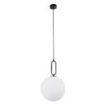 GLOBOSTAR® BELLISSIMO 61490 Μοντέρνο Κρεμαστό Φωτιστικό Οροφής με Ντουί 1 x E27 AC 220-240V IP20 - Λευκό & Μαύρο - Μ30 x Π30 x Υ52cm - Image 3