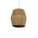 GLOBOSTAR® CONE 205-0058 Boho Κρεμαστό Φωτιστικό Οροφής με Ντουί 1 x E27 AC 220-240V IP20 - Μπεζ - M55 x Π55 x Υ50cm - Image 2