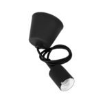 GLOBOSTAR® CABLITO 61562 Μοντέρνο Κρεμαστό Φωτιστικό Οροφής με Ντουί 1 x E27 AC 220-240V IP20 - Μαύρο - Μ4 x Π4 x Υ110cm - Image 5