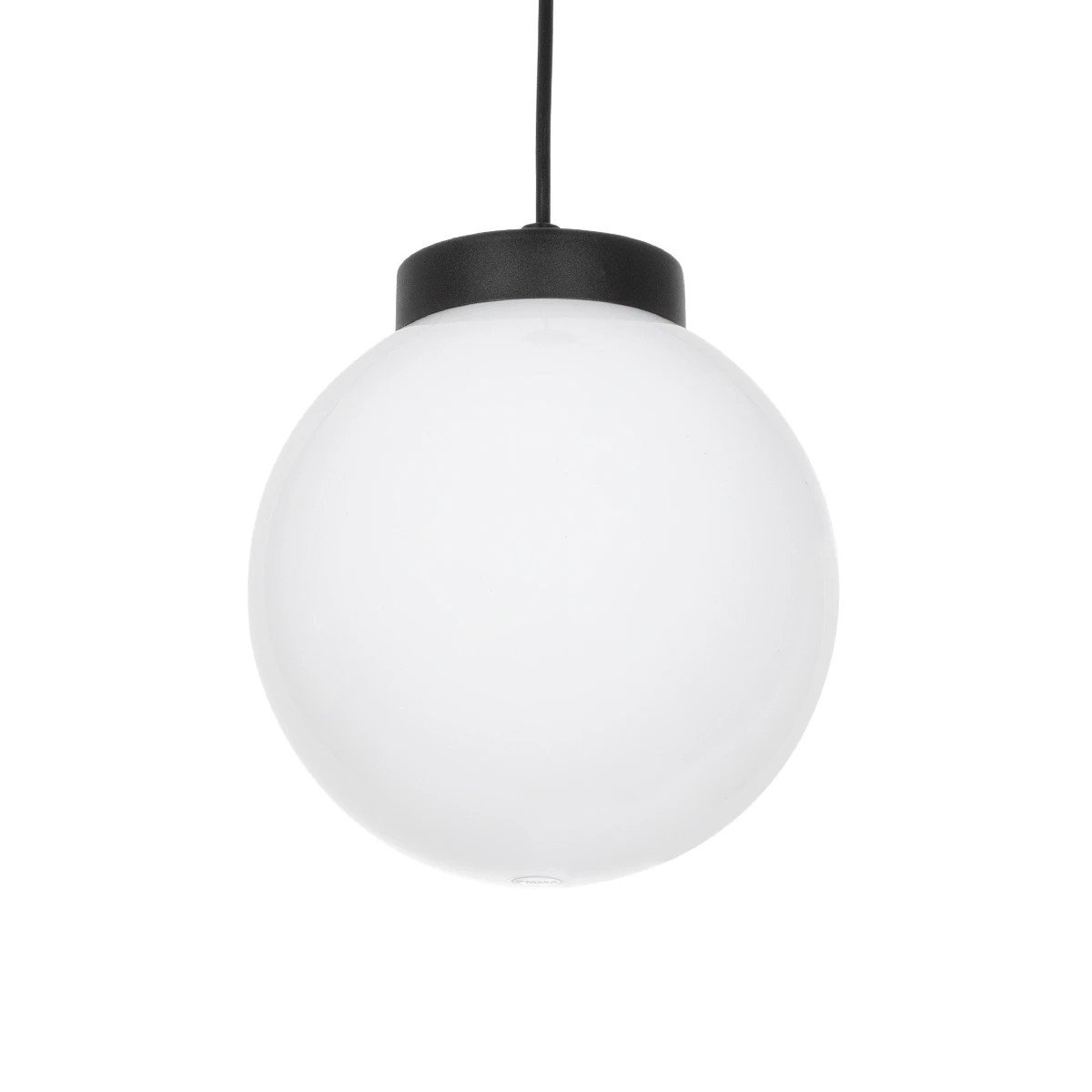 61591_0 GLOBOSTAR® AGROS 61591 Μοντέρνο Κρεμαστό Φωτιστικό Οροφής με Ντουί 1 x E27 AC 220-240V IP65 - Λευκό & Μάυρο - Μ20 x Π20 x Υ22cm - Image 1