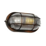 GLOBOSTAR® BOATLIGHT 61622 Vintage Φωτιστικό Καραβοχελώνα Τοίχου - Απλίκα με Ντουί 1 x E27 AC 220-240V Αδιάβροχο IP65 - Χάλκινο Παλαιωμένο Εφέ Σκουριάς Ματ - Μ21 x Π10.4 x Υ9cm - Image 3