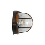 GLOBOSTAR® BOATLIGHT 61622 Vintage Φωτιστικό Καραβοχελώνα Τοίχου - Απλίκα με Ντουί 1 x E27 AC 220-240V Αδιάβροχο IP65 - Χάλκινο Παλαιωμένο Εφέ Σκουριάς Ματ - Μ21 x Π10.4 x Υ9cm - Image 5