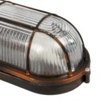 GLOBOSTAR® BOATLIGHT 61622 Vintage Φωτιστικό Καραβοχελώνα Τοίχου - Απλίκα με Ντουί 1 x E27 AC 220-240V Αδιάβροχο IP65 - Χάλκινο Παλαιωμένο Εφέ Σκουριάς Ματ - Μ21 x Π10.4 x Υ9cm - Image 8