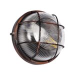 GLOBOSTAR® BOATLIGHT 61623 Vintage Φωτιστικό Καραβοχελώνα Τοίχου & Οροφής με Ντουί 1 x E27 AC 220-240V Αδιάβροχο IP65 - Χάλκινο Παλαιωμένο Εφέ Σκουριάς Ματ - Μ17.5 x Π17.5 x Υ9cm - Image 9