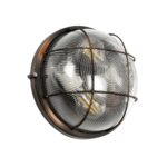 GLOBOSTAR® BOATLIGHT 61624 Vintage Φωτιστικό Καραβοχελώνα Τοίχου & Οροφής με Ντουί 2 x E27 AC 220-240V Αδιάβροχο IP65 - Χάλκινο Παλαιωμένο Εφέ Σκουριάς Ματ - Μ24 x Π24 x Υ11cm - Image 9