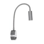 GLOBOSTAR® GOOSE 61691 Μοντέρνο Φωτιστικό Τοίχου - Απλίκα Ξενοδοχείου Reading Light LED 3W 300lm 36° AC 220-240V IP20 Θερμό Λευκό 2700K - CREE XPE Chip & TÜV SÜD Driver - Νίκελ Βούρτσας - Μ6.5 x Π15 x Υ24.5cm - 3 Χρόνια Εγγύηση - Image 4