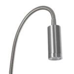 GLOBOSTAR® GOOSE 61691 Μοντέρνο Φωτιστικό Τοίχου - Απλίκα Ξενοδοχείου Reading Light LED 3W 300lm 36° AC 220-240V IP20 Θερμό Λευκό 2700K - CREE XPE Chip & TÜV SÜD Driver - Νίκελ Βούρτσας - Μ6.5 x Π15 x Υ24.5cm - 3 Χρόνια Εγγύηση - Image 5
