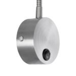 GLOBOSTAR® GOOSE 61691 Μοντέρνο Φωτιστικό Τοίχου - Απλίκα Ξενοδοχείου Reading Light LED 3W 300lm 36° AC 220-240V IP20 Θερμό Λευκό 2700K - CREE XPE Chip & TÜV SÜD Driver - Νίκελ Βούρτσας - Μ6.5 x Π15 x Υ24.5cm - 3 Χρόνια Εγγύηση - Image 6