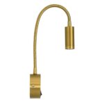 GLOBOSTAR® GOOSE 61692 Μοντέρνο Φωτιστικό Τοίχου - Απλίκα Ξενοδοχείου Reading Light LED 3W 300lm 36° AC 220-240V IP20 Θερμό Λευκό 2700K - CREE XPE Chip & TÜV SÜD Driver - Χρυσό Βούρτσας - Μ6.5 x Π15 xΥ24.5cm - 3 Χρόνια Εγγύηση - Image 5