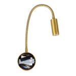 GLOBOSTAR® GOOSE 61692 Μοντέρνο Φωτιστικό Τοίχου - Απλίκα Ξενοδοχείου Reading Light LED 3W 300lm 36° AC 220-240V IP20 Θερμό Λευκό 2700K - CREE XPE Chip & TÜV SÜD Driver - Χρυσό Βούρτσας - Μ6.5 x Π15 xΥ24.5cm - 3 Χρόνια Εγγύηση - Image 6