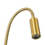 GLOBOSTAR® GOOSE 61692 Μοντέρνο Φωτιστικό Τοίχου - Απλίκα Ξενοδοχείου Reading Light LED 3W 300lm 36° AC 220-240V IP20 Θερμό Λευκό 2700K - CREE XPE Chip & TÜV SÜD Driver - Χρυσό Βούρτσας - Μ6.5 x Π15 xΥ24.5cm - 3 Χρόνια Εγγύηση - Image 7