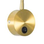 GLOBOSTAR® GOOSE 61692 Μοντέρνο Φωτιστικό Τοίχου - Απλίκα Ξενοδοχείου Reading Light LED 3W 300lm 36° AC 220-240V IP20 Θερμό Λευκό 2700K - CREE XPE Chip & TÜV SÜD Driver - Χρυσό Βούρτσας - Μ6.5 x Π15 xΥ24.5cm - 3 Χρόνια Εγγύηση - Image 8