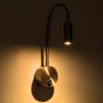 GLOBOSTAR® GOOSE 61692 Μοντέρνο Φωτιστικό Τοίχου - Απλίκα Ξενοδοχείου Reading Light LED 3W 300lm 36° AC 220-240V IP20 Θερμό Λευκό 2700K - CREE XPE Chip & TÜV SÜD Driver - Χρυσό Βούρτσας - Μ6.5 x Π15 xΥ24.5cm - 3 Χρόνια Εγγύηση - Image 9