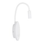 GLOBOSTAR® GOOSE 61693 Μοντέρνο Φωτιστικό Τοίχου - Απλίκα Ξενοδοχείου Reading Light με Φορτιστή USB 3A LED 6W 600lm 36° & 360° AC 220-240V IP20 Θερμό Λευκό 2700K - CREE XPE & Lumileds SMD Chip - Λευκό Ματ - Μ15.5 x Π15 x Υ30.5cm - 3 Χρόνια Εγγύηση - Image 4