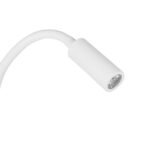 GLOBOSTAR® GOOSE 61693 Μοντέρνο Φωτιστικό Τοίχου - Απλίκα Ξενοδοχείου Reading Light με Φορτιστή USB 3A LED 6W 600lm 36° & 360° AC 220-240V IP20 Θερμό Λευκό 2700K - CREE XPE & Lumileds SMD Chip - Λευκό Ματ - Μ15.5 x Π15 x Υ30.5cm - 3 Χρόνια Εγγύηση - Image 5