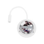 GLOBOSTAR® GOOSE 61693 Μοντέρνο Φωτιστικό Τοίχου - Απλίκα Ξενοδοχείου Reading Light με Φορτιστή USB 3A LED 6W 600lm 36° & 360° AC 220-240V IP20 Θερμό Λευκό 2700K - CREE XPE & Lumileds SMD Chip - Λευκό Ματ - Μ15.5 x Π15 x Υ30.5cm - 3 Χρόνια Εγγύηση - Image 7