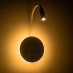 GLOBOSTAR® GOOSE 61693 Μοντέρνο Φωτιστικό Τοίχου - Απλίκα Ξενοδοχείου Reading Light με Φορτιστή USB 3A LED 6W 600lm 36° & 360° AC 220-240V IP20 Θερμό Λευκό 2700K - CREE XPE & Lumileds SMD Chip - Λευκό Ματ - Μ15.5 x Π15 x Υ30.5cm - 3 Χρόνια Εγγύηση - Image 9