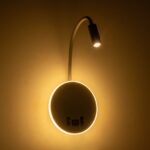 GLOBOSTAR® GOOSE 61694 Μοντέρνο Φωτιστικό Τοίχου - Απλίκα Ξενοδοχείου Reading Light με Φορτιστή USB 3A LED 6W 600lm 36° & 360° AC 220-240V IP20 Θερμό Λευκό 2700K - CREE XPE & Lumileds SMD Chip - Γκρι Ανθρακί Ματ - Μ15.5 x Π15 x Υ30.5cm - 3 Χρόνια Εγγύηση - Image 9