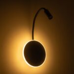 GLOBOSTAR® GOOSE 61695 Μοντέρνο Φωτιστικό Τοίχου - Απλίκα Ξενοδοχείου Reading Light με Φορτιστή USB 3A LED 6W 600lm 36° & 360° AC 220-240V IP20 Θερμό Λευκό 2700K - CREE XPE & Lumileds SMD Chip - Μαύρο Ματ - Μ15.5 x Π15 x Υ30.5cm - 3 Χρόνια Εγγύηση - Image 9