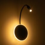 GLOBOSTAR® GOOSE 61695 Μοντέρνο Φωτιστικό Τοίχου - Απλίκα Ξενοδοχείου Reading Light με Φορτιστή USB 3A LED 6W 600lm 36° & 360° AC 220-240V IP20 Θερμό Λευκό 2700K - CREE XPE & Lumileds SMD Chip - Μαύρο Ματ - Μ15.5 x Π15 x Υ30.5cm - 3 Χρόνια Εγγύηση - Image 10