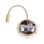 GLOBOSTAR® GOOSE 61697 Μοντέρνο Φωτιστικό Τοίχου - Απλίκα Ξενοδοχείου Reading Light με Φορτιστή USB 3A LED 6W 600lm 36° & 360° AC 220-240V IP20 Θερμό Λευκό 2700K - CREE XPE & Lumileds SMD Chip - Χρυσό Βούρτσας - Μ15.5 x Π15 x Υ30.5cm - 3 Χρόνια Εγγύηση - Image 7