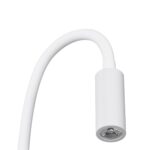GLOBOSTAR® GOOSE 61688 Μοντέρνο Φωτιστικό Τοίχου - Απλίκα Ξενοδοχείου Reading Light LED 3W 300lm 36° AC 220-240V IP20 Θερμό Λευκό 2700K - CREE XPE Chip & TÜV SÜD Driver - Λευκό Ματ - Μ6.5 x Π15 x Υ24.5cm - 3 Χρόνια Εγγύηση - Image 7